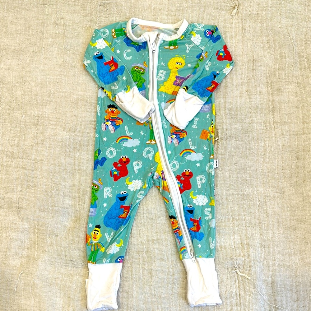 Little Sleepies Sesame Street Zippy Size 0-3 Months